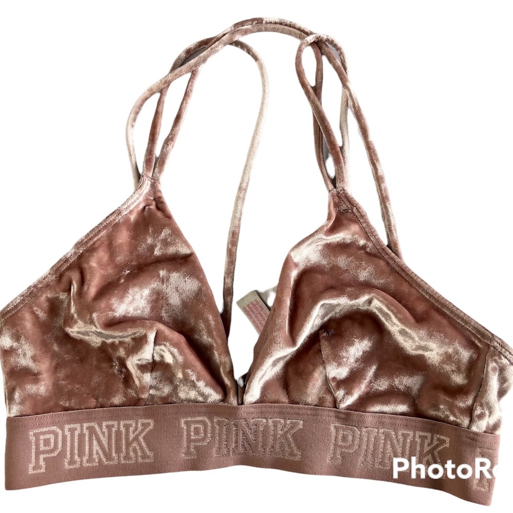 Victoria's Secret Pink Velvet Bra Womens Ultimate Lightly Lined Size XS